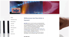 Desktop Screenshot of gas-holle.com